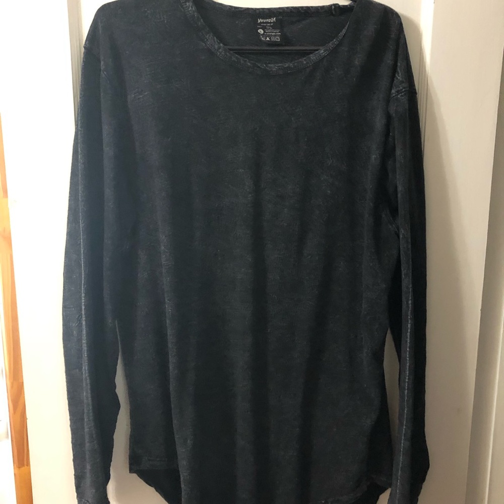 Young la black wash long sleeve